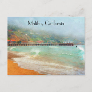 Cartão Postal Malibu California Pier Surfrider Beach
