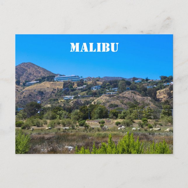 Cartão Postal Malibu, Cartão-postal da Califórnia (Frente)