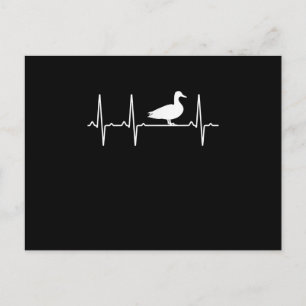 Cartão Postal Mallard Heartbeat Presente Para Homens Mulheres Pa
