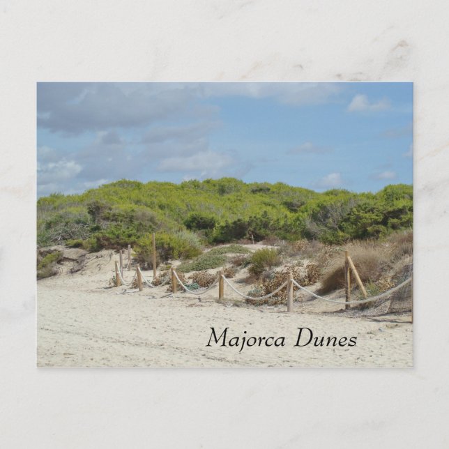 Cartão Postal Mallorca Dunes e Beach (Frente)