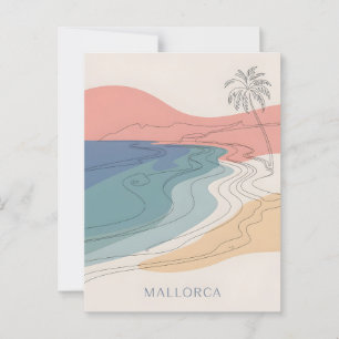 Cartão Postal Mallorca minimalística