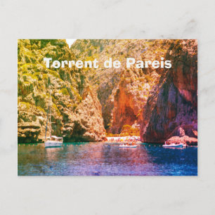 Cartão Postal Mallorca Vintage Torrent de Pareis Viagem
