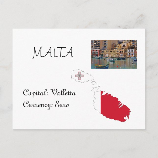 Cartão Postal Malta (Frente)
