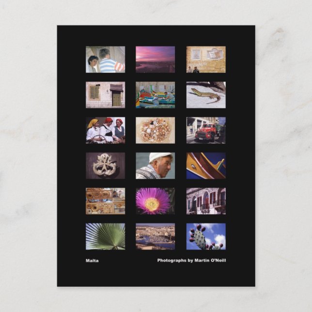 Cartão postal Malta (Frente)