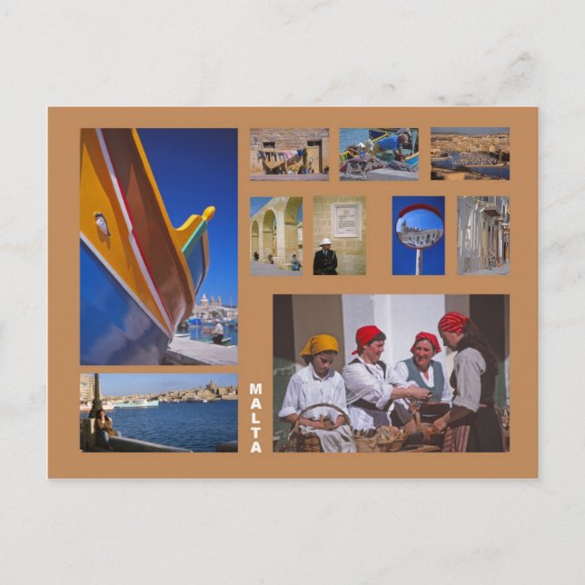 Cartão postal Malta (Frente)