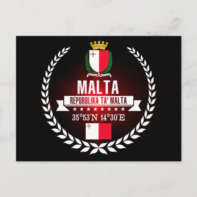Cartão Postal Malta (Frente)