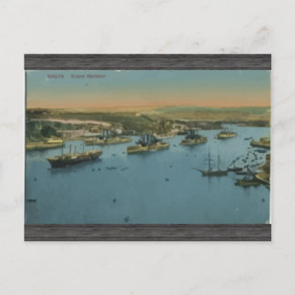 Cartão Postal Malta - Grand Harbour, Vintage