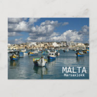 Malta - Marsaxlokk Cartão-postal!