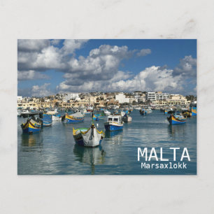 Cartão Postal Malta - Marsaxlokk Cartão-postal!