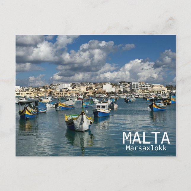 Cartão Postal Malta - Marsaxlokk Cartão-postal! (Frente)