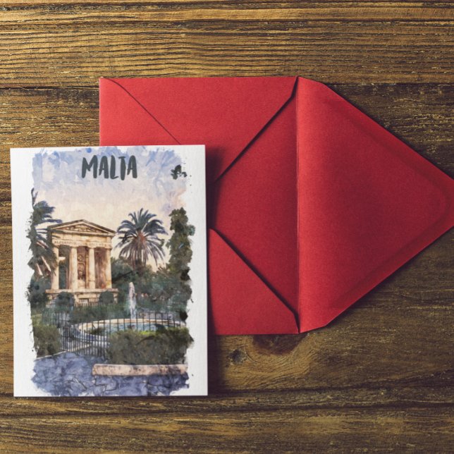 Cartão Postal Malta Mediterrâneo Viagem Vintage (malta Mediterranean postcard)