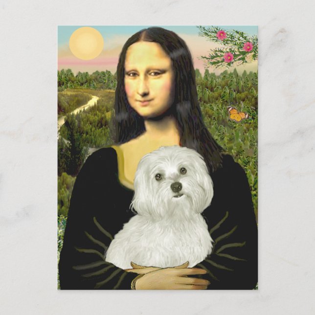 Cartão Postal Maltês 11 - Mona Lisa (Frente)