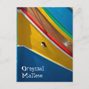 Cartão Postal Maltesisches Fischerboot   Marsaxlokk - Malta