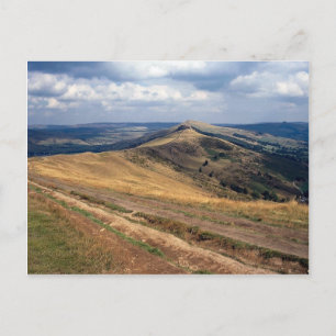 Cartão Postal Mam Tor e Loose Hill Ridge, Derbyshire Europa