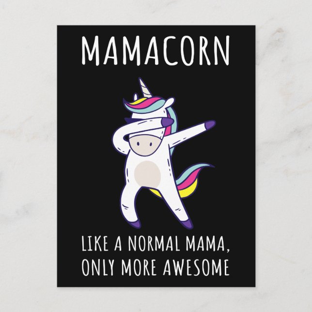 Cartão Postal Mamacorn IV - Fantástico Mama Unicorn (Frente)