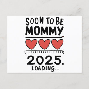 Cartão Postal Mamãe Breve 2025 Mamãe em Caminho Promovida a Mamã