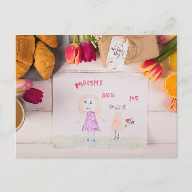 Cartão Postal Mamãe e eu (Frente)
