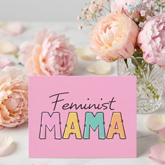 Cartão Postal Mamãe Feminista (Criador carregado)
