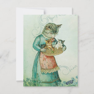 Cartão Postal Mamãe gatinho