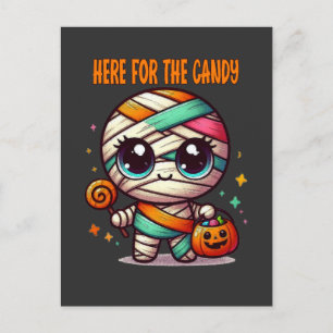 Cartão Postal Mamãe Halloween Está Aqui Para O Docinho