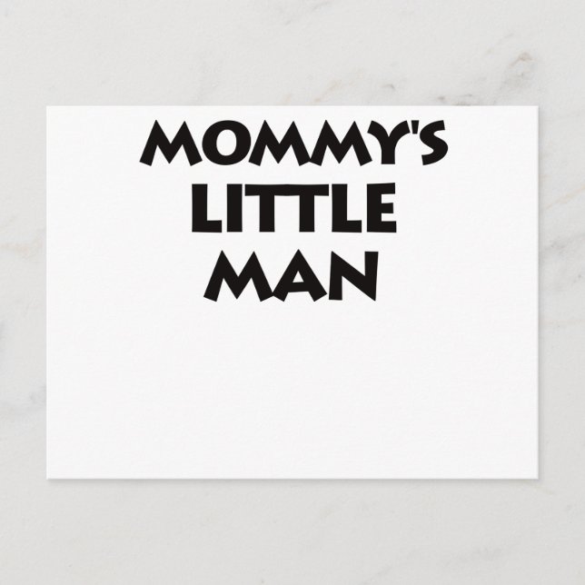 Cartão Postal Mamãe Little Man (Frente)