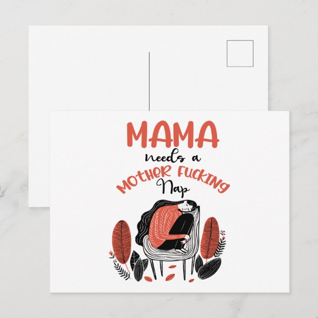 Cartão Postal Mamãe Precisa De Um Sapo De Arranque Da Mãe (Frente/Verso)