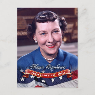 Cartão Postal Mamie Eisenhower, Primeira Dama dos EUA