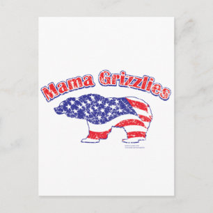 Cartão Postal Mamma-Grizzly-Angustiada