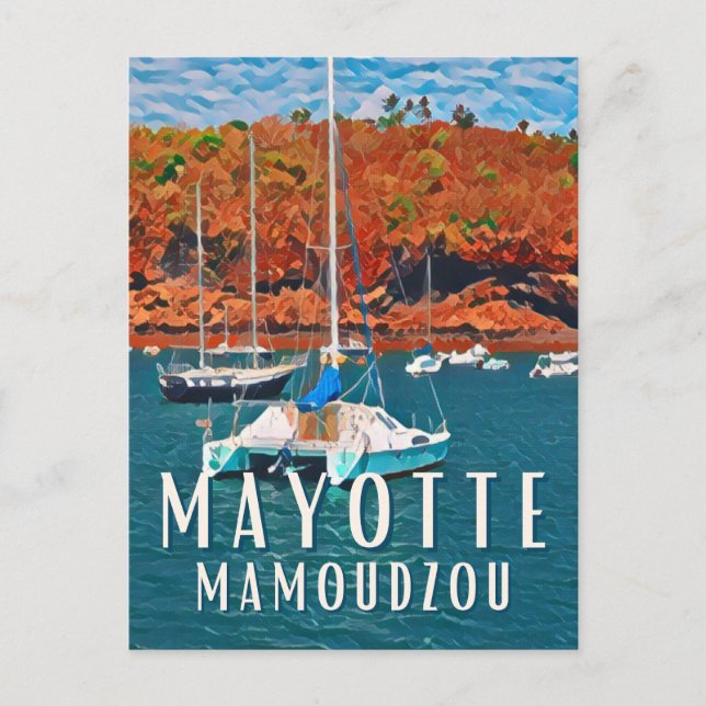 Cartão Postal Mamoudzou Photo Vintage  (Frente)