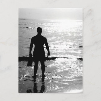 Cartão Postal Man in the sunrise