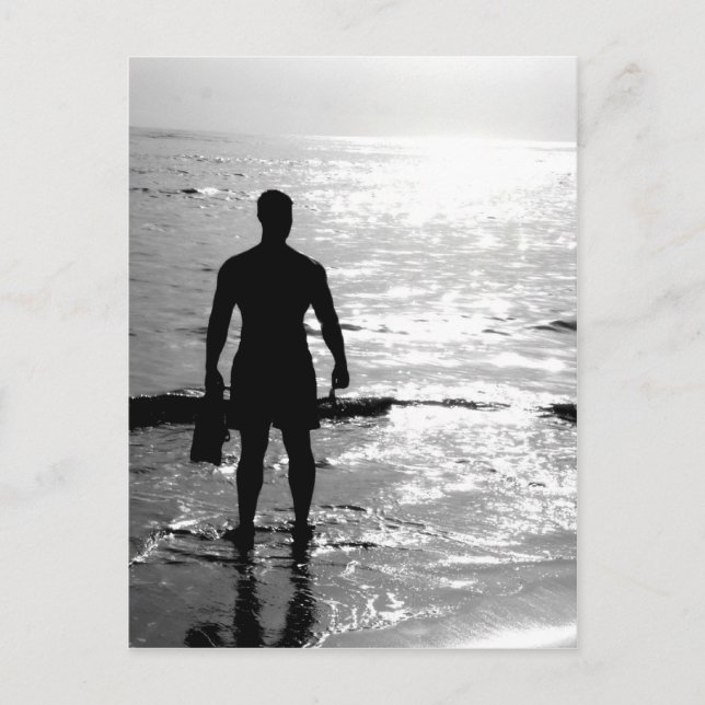 Cartão Postal Man in the sunrise (Frente)