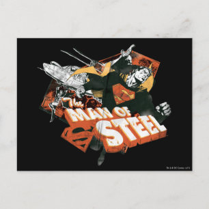 Cartão Postal Man of Steel Collage