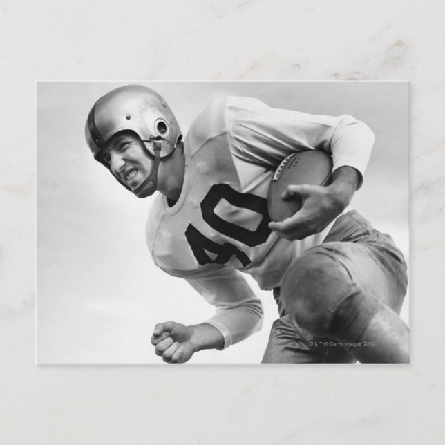 Cartão Postal Man Playing Futebol 3 (Frente)