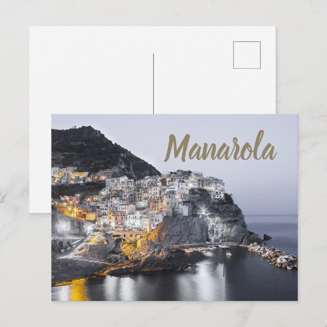 Cartão Postal Manarola Cinque Terre Liguria Itália presente de a (Frente/Verso)