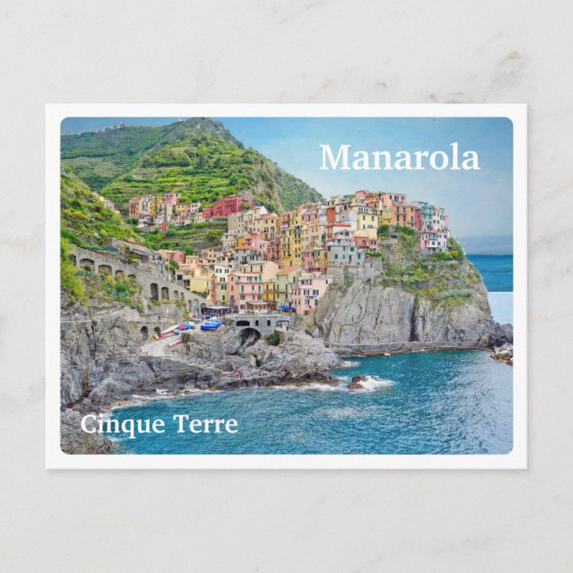 Cartão Postal MANAROLA - Itália - CINQUE TERRE - visões - (Frente)