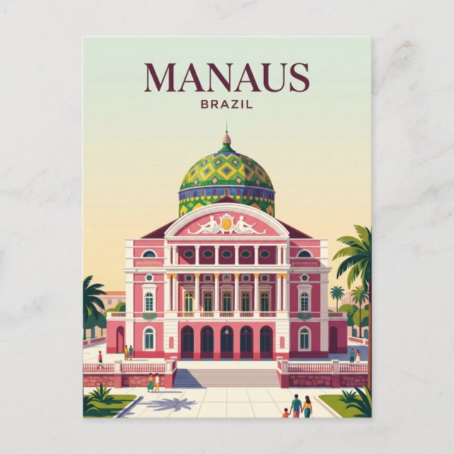 Cartão Postal Manaus Brasil (Frente)