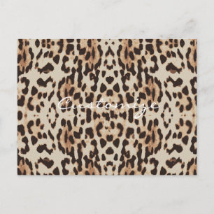 Cartão Postal Manchas-leopardo Padrão Thunder_Cove