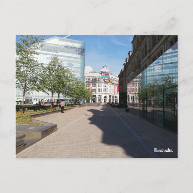 Cartão Postal Manchester City Center (Frente)