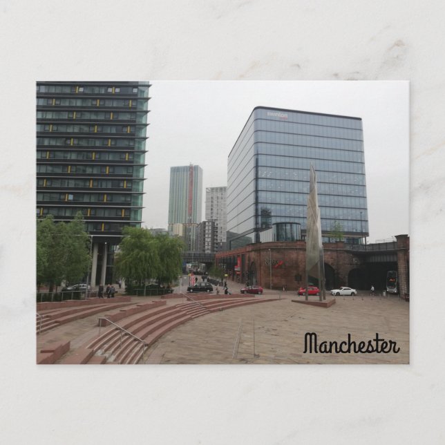 Cartão Postal Manchester Cityscape (Frente)