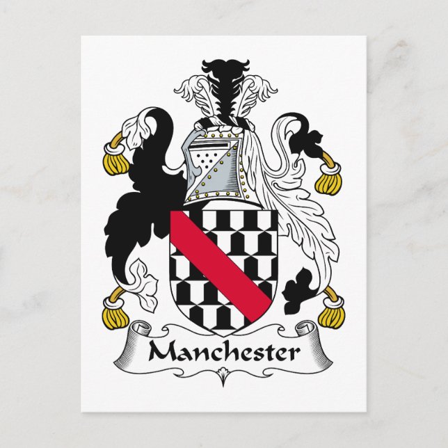 Cartão Postal Manchester Family Crest (Frente)