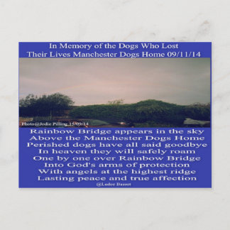 Cartão postal Manchester Rainbow Poem