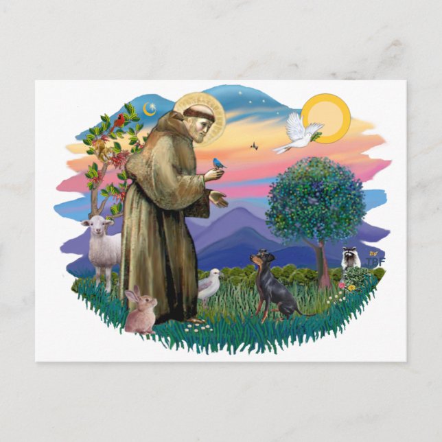 Cartão Postal Manchester Terrier (Frente)