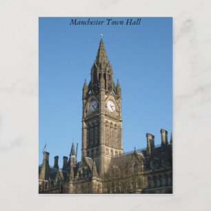 Cartão Postal Manchester Town Hall