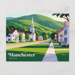 Cartão Postal Manchester, Vermont Vermont
