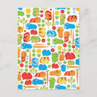 Cartão Postal Manchinha de Porquinho-da-Índia Brilhante