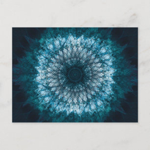 Cartão Postal Mandala Azul Índigo