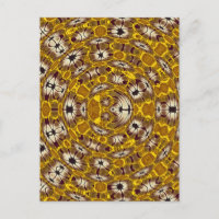 Mandala Boho Padrão Floral Dourado