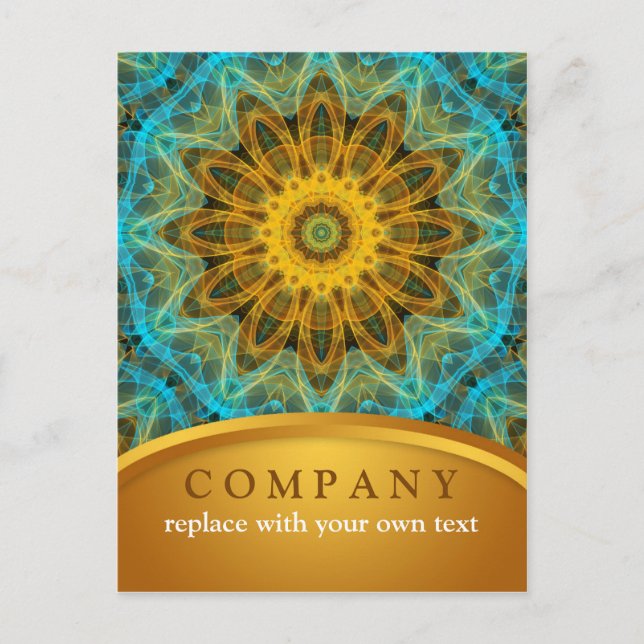 Cartão Postal Mandala da Estrela do Oceano (Frente)