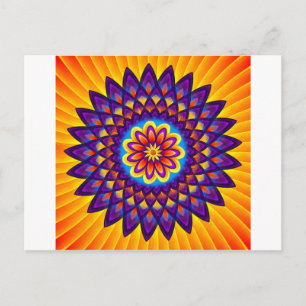 Cartão Postal Mandala Dahlia