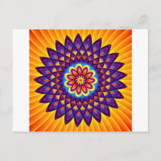 Cartão Postal Mandala Dahlia